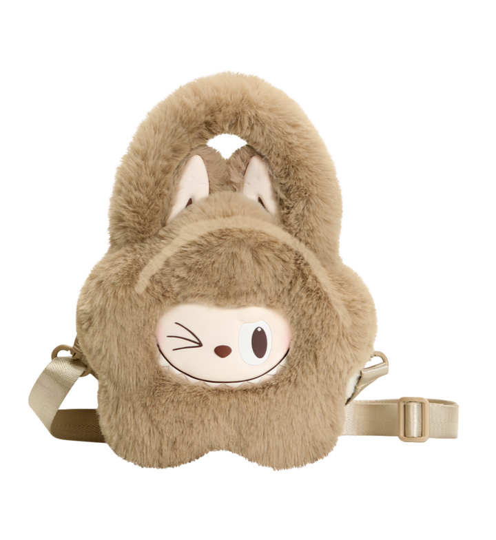 THE MONSTERS Classic Series-Plush Flower Bag (BROWN)