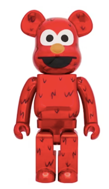 SESAME STREET ELMO CHROME | BEARBRICK 1000%