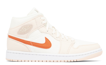 Air Jordan 1 Mid Corduroy Sail SE (W)