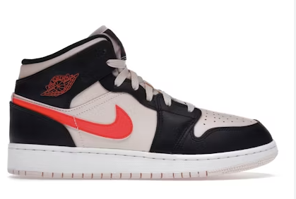 Air Jordan 1 Mid Atmosphere Black Infrared (PS)