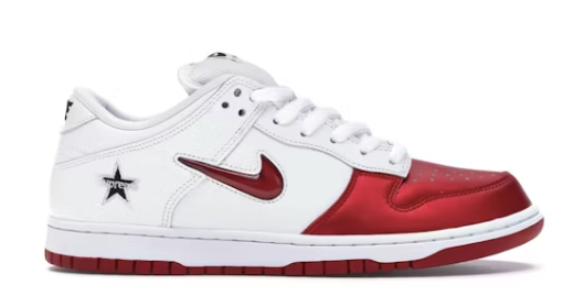 Nike SB Dunk Low Supreme Jewel Swoosh Rosso
