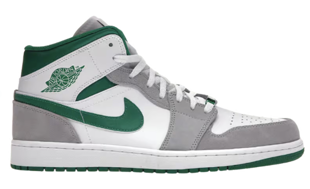 Air Jordan 1 Mid Grey Green SE / (GS)