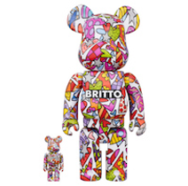 Romero Britto Heart | BEARBRICK 100% + 400%