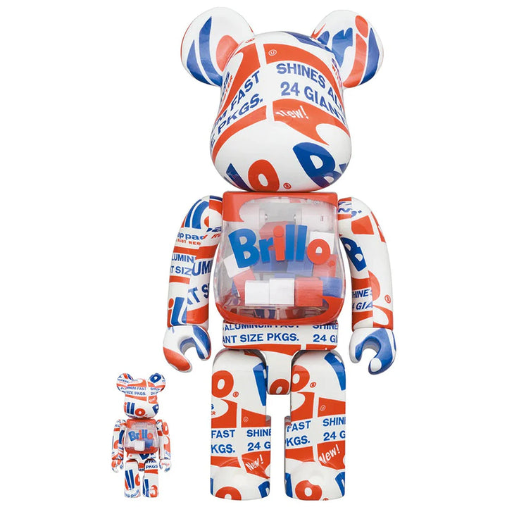 Andy Warhol Brillo Box 2022 Edition BEARBRICK 100% + 400%