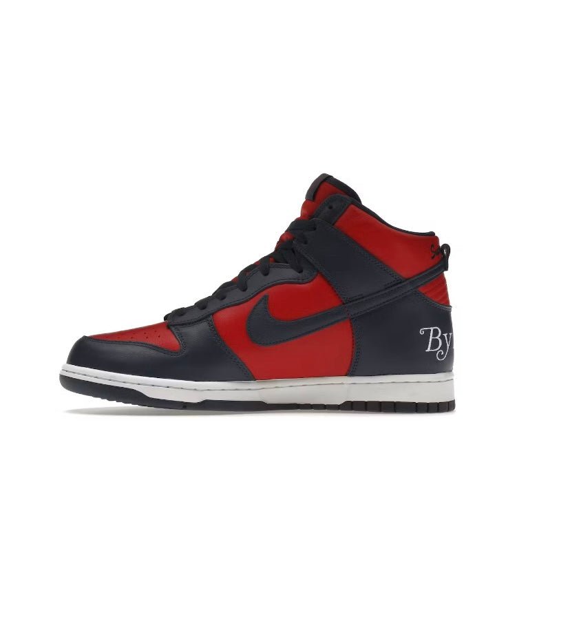 Nike Sb Dunk High Supreme By Any Means Navy - Tienne Milano -