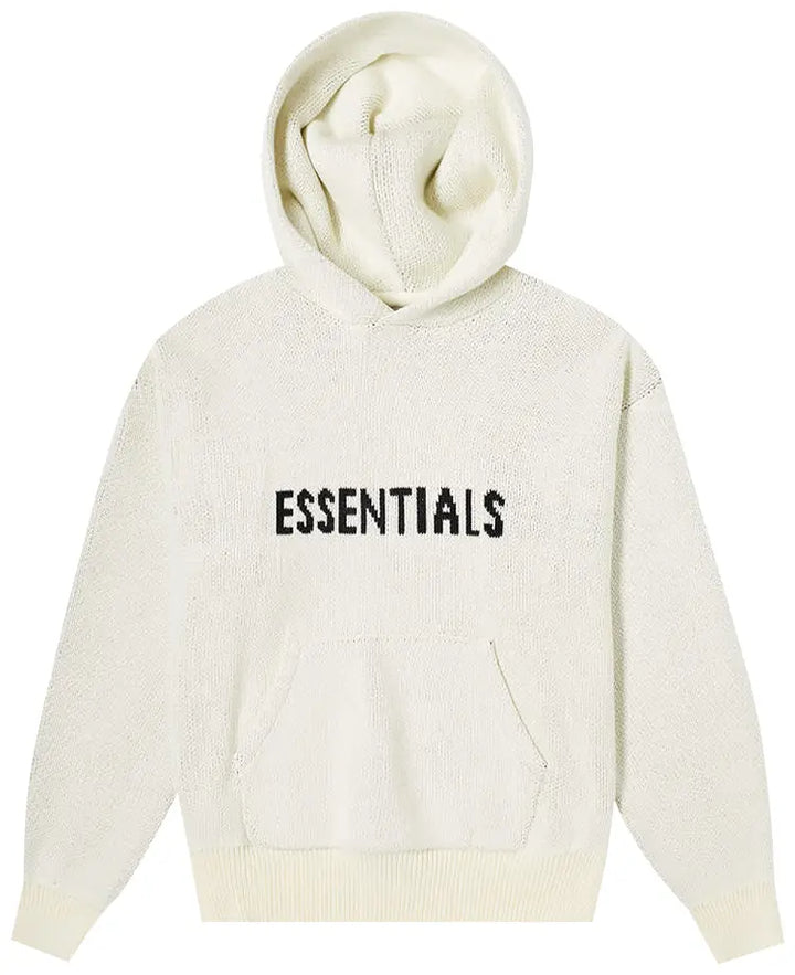 Fear of God Essentials Knit Hoodie Cream