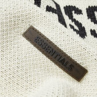 Fear of God Essentials Knit Hoodie Cream