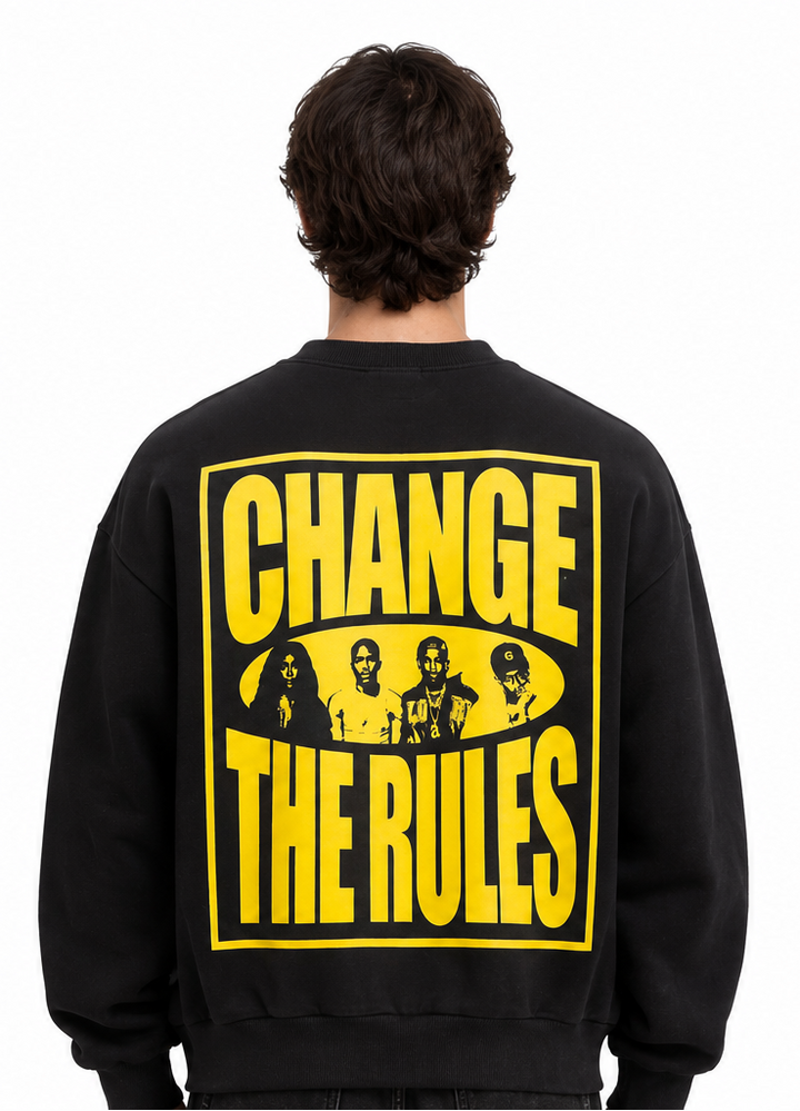 "CHANGE THE RULES" BLACK HOODIE