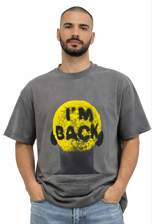 "I'M BACK" VYRE GREY T-SHIRT