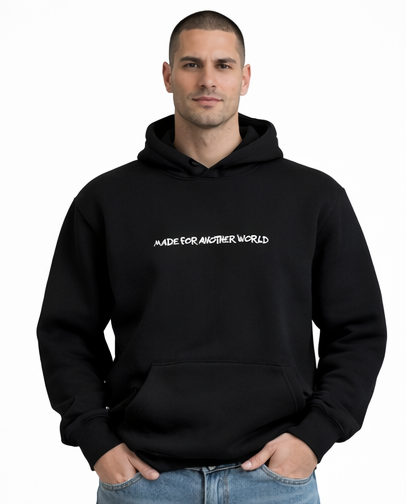 "DEA DELLA VITTORIA" BLACK HOODIE