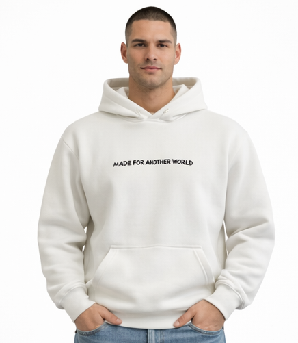 "DEA DELLA VITTORIA" WHITE HOODIE
