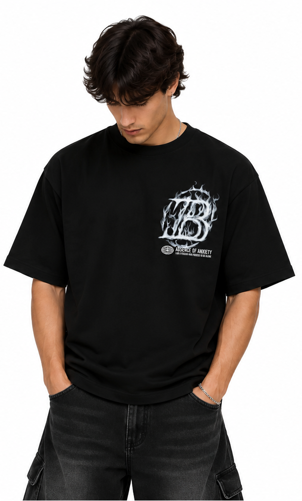 "ABSENCE OF ANXIETY" BLACK TEE