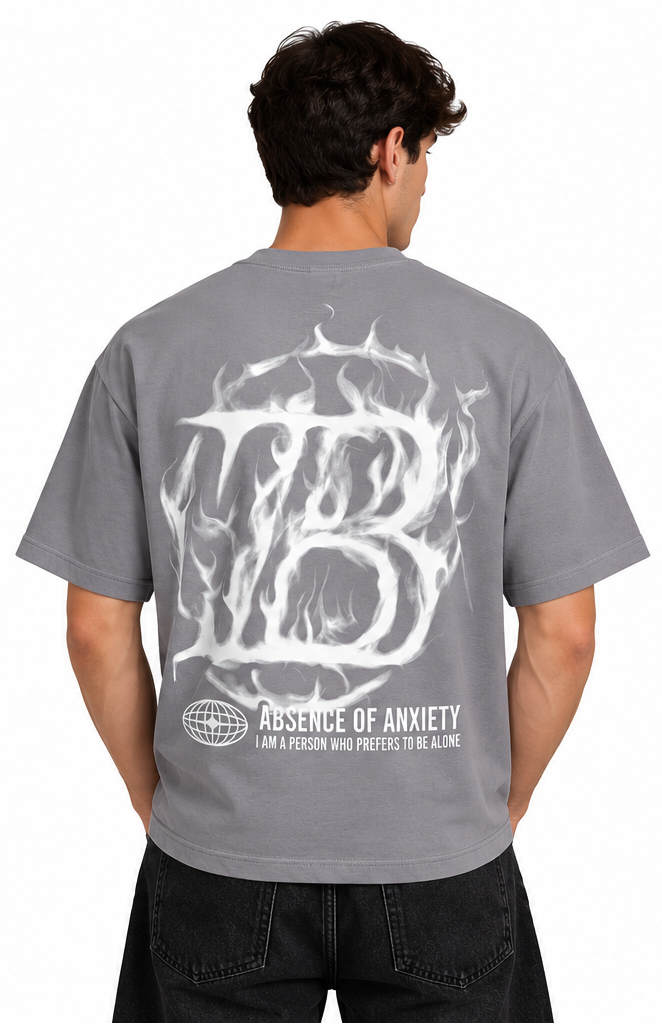 "ABSENCE OF ANXIETY" GREY TEE