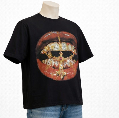 "GRILLZ" VYRE BLACK T-SHIRT