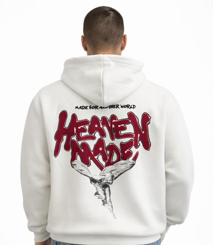 "DEA DELLA VITTORIA" WHITE HOODIE