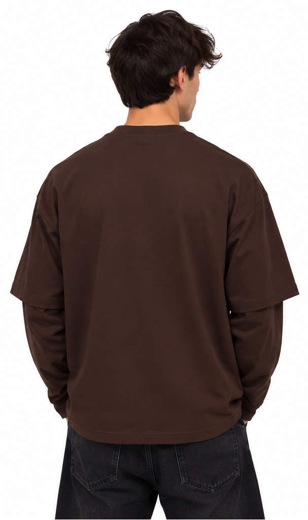 "FAITH" BROWN LONGSLEEVE