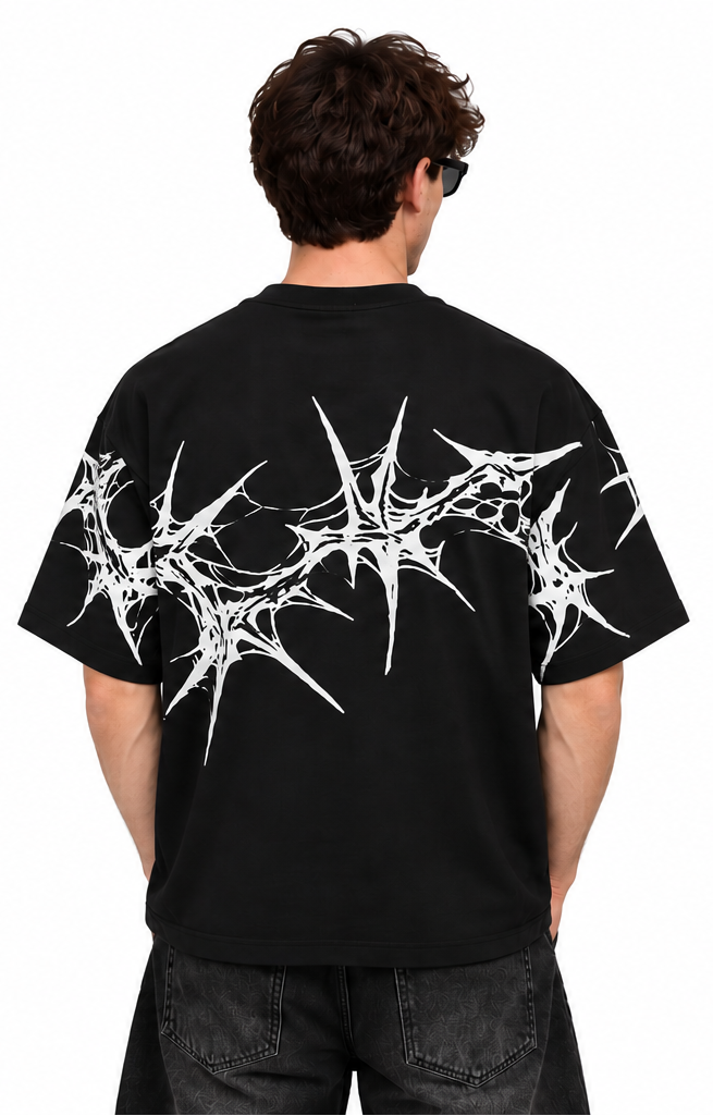 "WEB" BLACK TEE