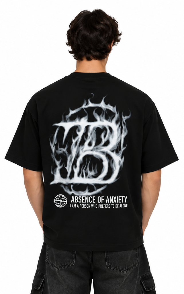 "ABSENCE OF ANXIETY" BLACK TEE