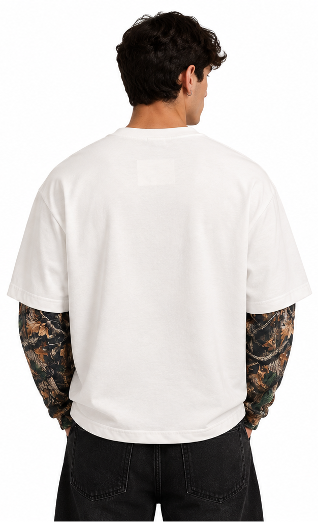 "GRILLZ" WHITE-CAMO LONGSLEEVE