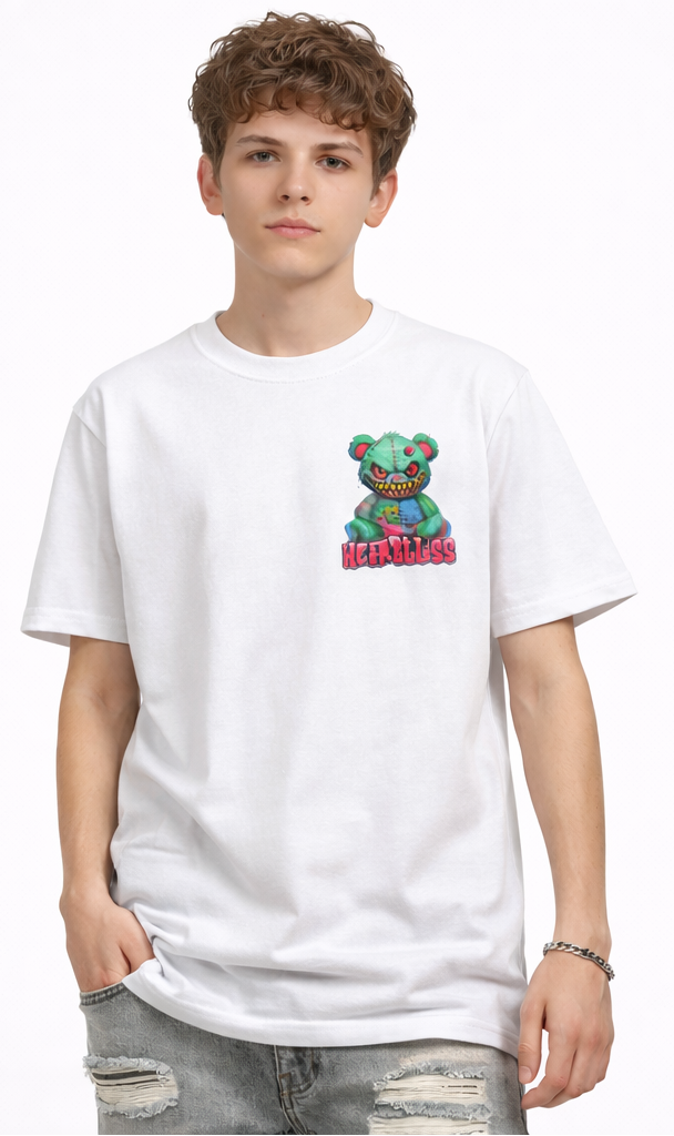 HHeartless Bear Tee White Kids