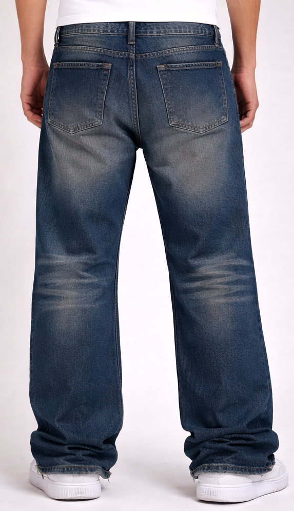 DENIM WEAR - DESTROYED BAGGY JEANS