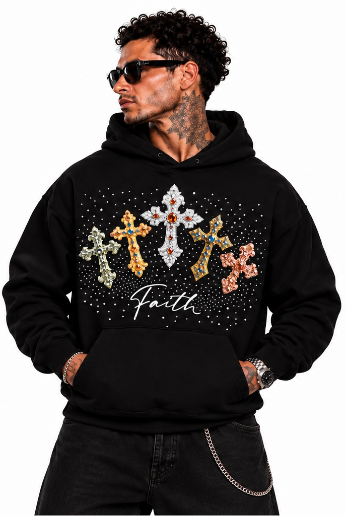 "FAITH" BLACK HOODIE
