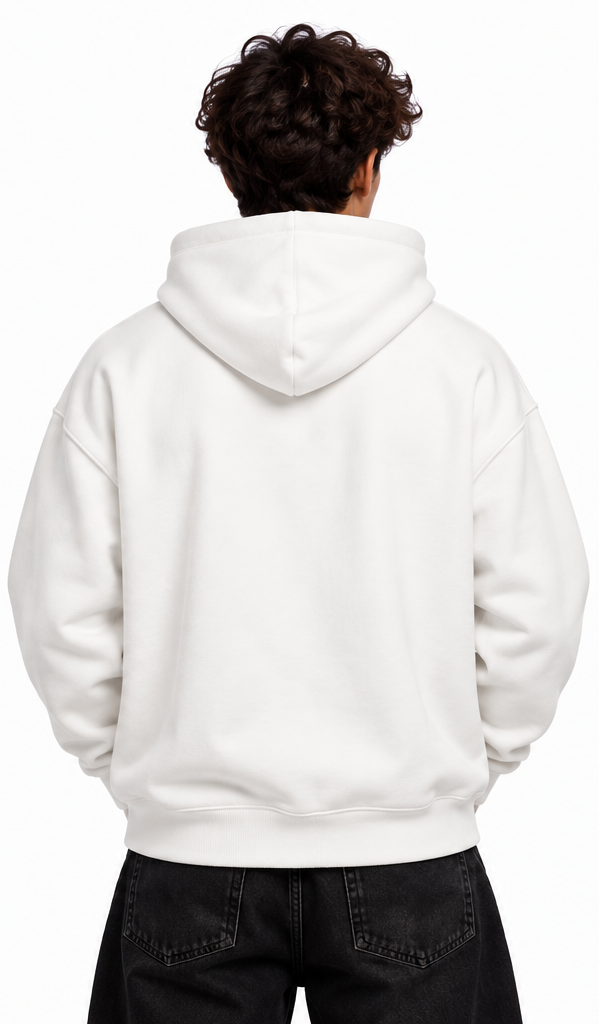 "FAITH" WHITE HOODIE