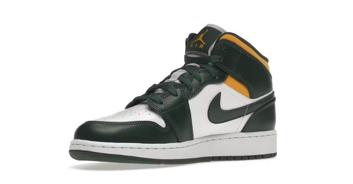 Jordan 1 Mid green pollen sonics