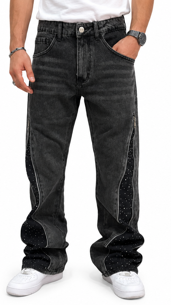 "DIAMOND" ZIP DENIM
