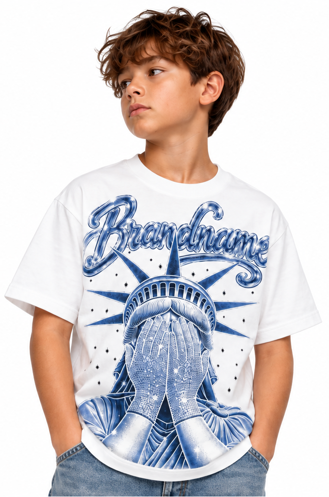 "LIBERTY" WHITE TEE KIDS