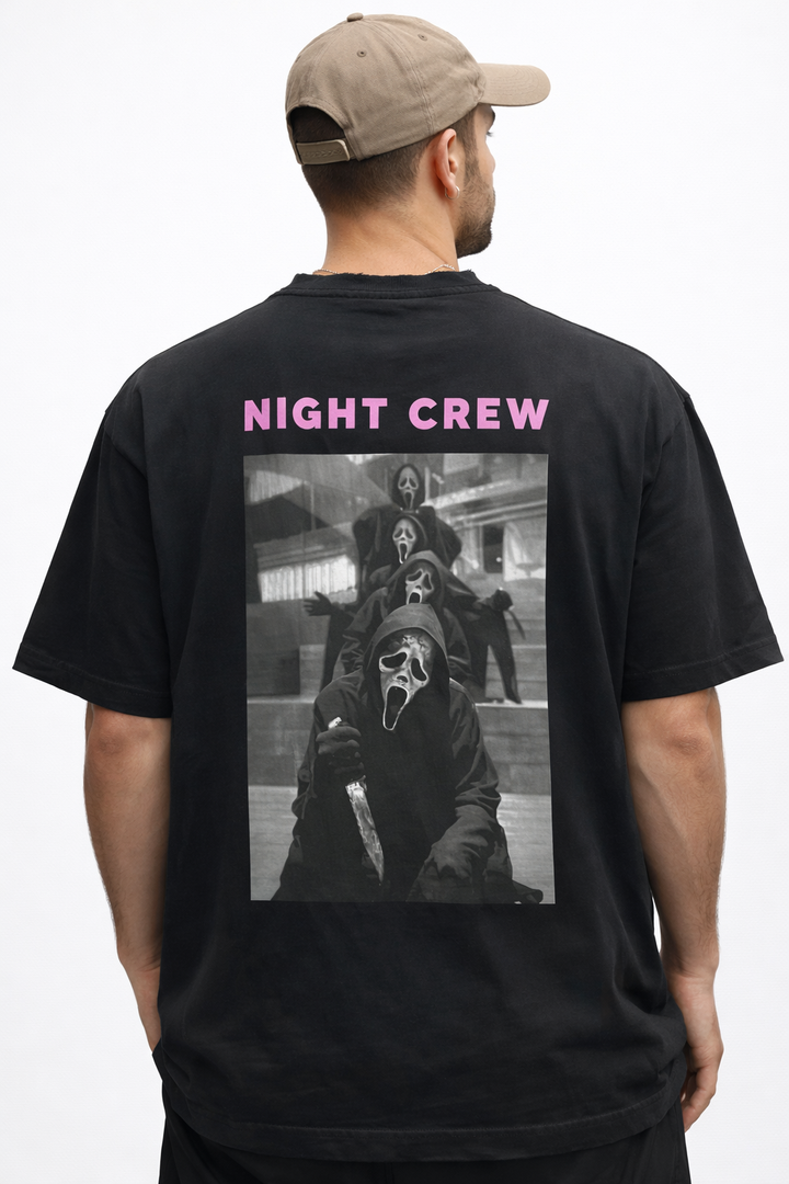 "Night Crew" Black Tee