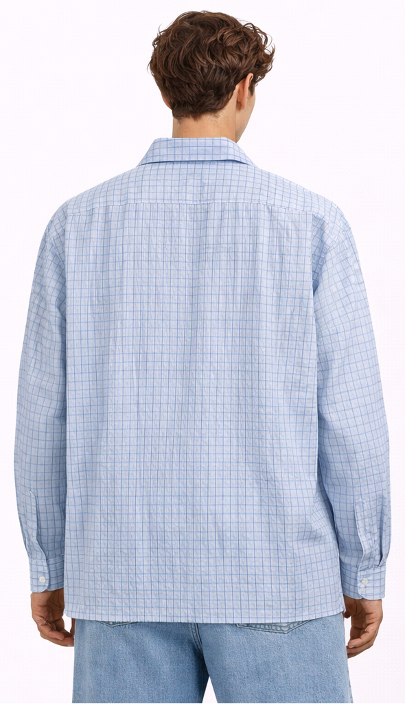 "DEPENDENCIA" Light Blue Shirt