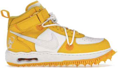 NIKE AIR FORCE 1 MID OFF-WHITE "YELLOW-WHITE"