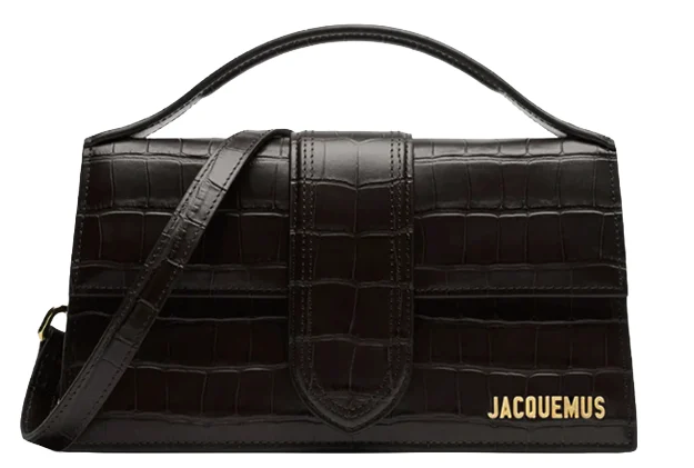 Jacquemus Le Grand Bambino "Croco Black"