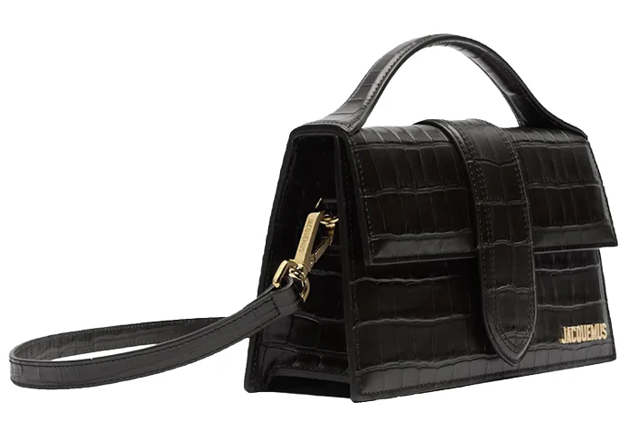 Jacquemus Le Grand Bambino "Croco Black"
