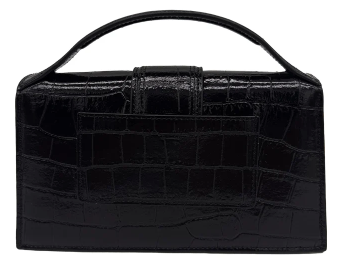 Jacquemus Le Grand Bambino "Croco Black"