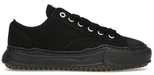 Maison Mihara Yasuhiro Peterson OG Sole Canvas Low "Black Black"
