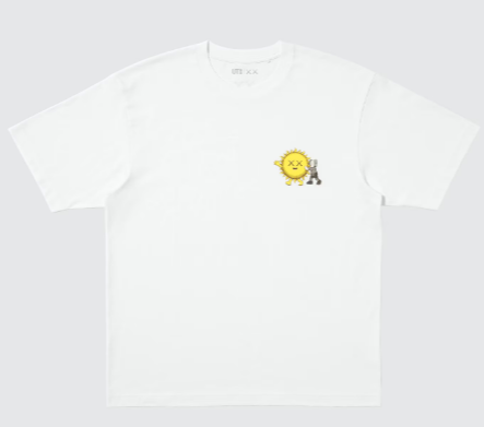 T-SHIRT WHITE KAWS "SUN"