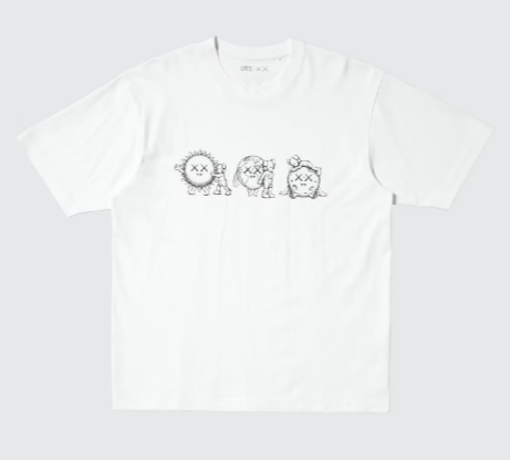 T-SHIRT WHITE KAWS "UNIVERSE"