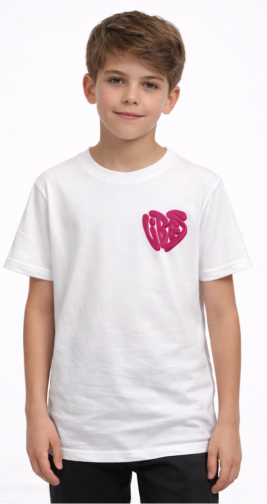 "Good Vibes" Tee White Kids