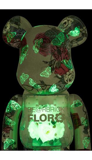 Flora Glow in the Dark (PRE ORDER APRILE 2026) | BEARBRICK 1000%