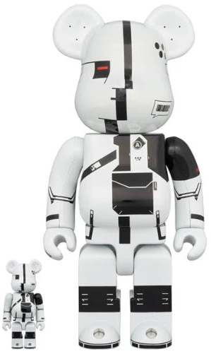 ACRONYM White Chrome | BEARBRICK 100% + 400%