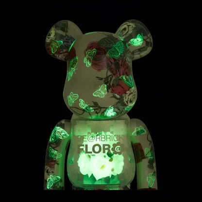 Flora Glow in the Dark | BEARBRICK 400%