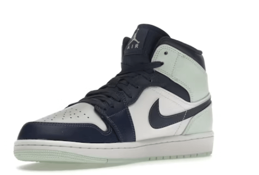 Jordan 1 Mid Mystic Navy Mint Foam - Tienne Milano - 