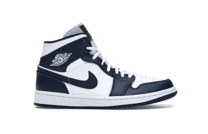 Jordan 1 Mid White Metallic Gold Obsidian - Tienne Milano - 