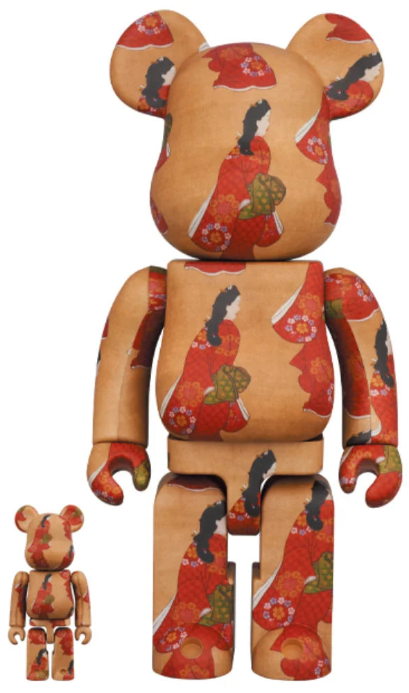 Hishikawa Moronobu Beauty Looking Back | BEARBRICK 100% + 400%