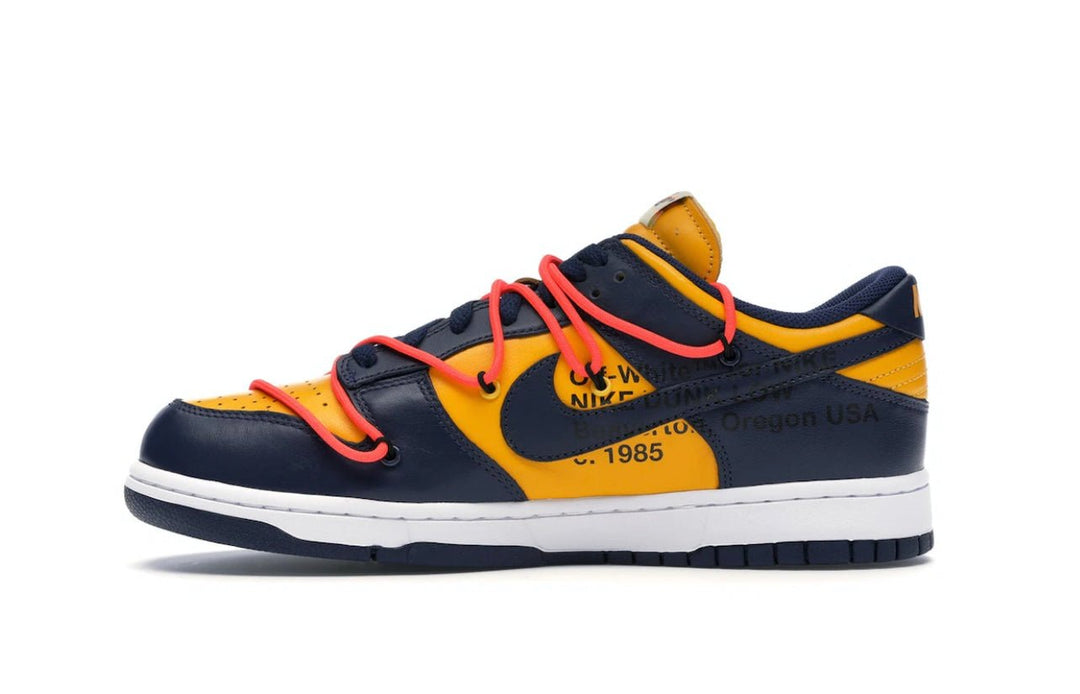 Nike Dunk Low Off - White University Gold Midnight Navy - Tienne Milano - SCARPE