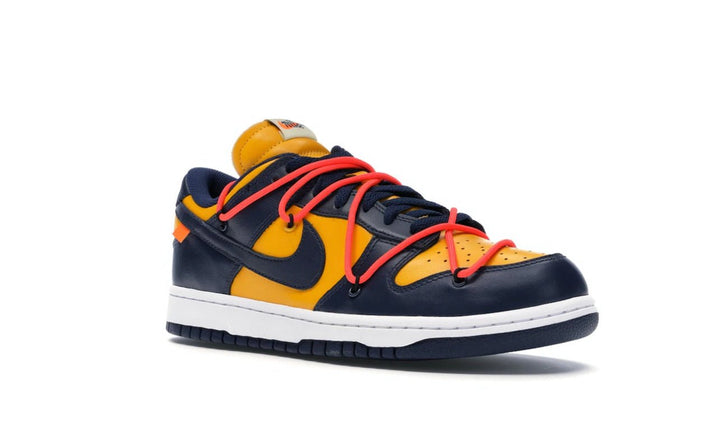 Nike Dunk Low Off - White University Gold Midnight Navy - Tienne Milano - SCARPE