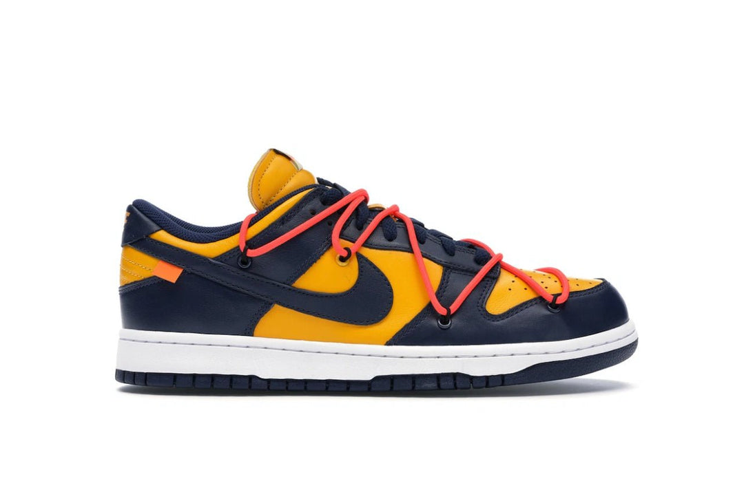 Nike Dunk Low Off - White University Gold Midnight Navy - Tienne Milano - SCARPE