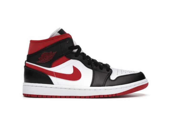 JORDAN 1 MID GYM RED BLACK WHITE